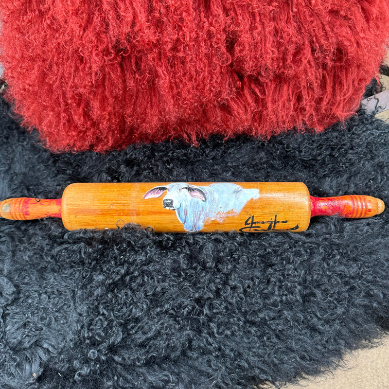 Hand Painted brahman Rolling Pin