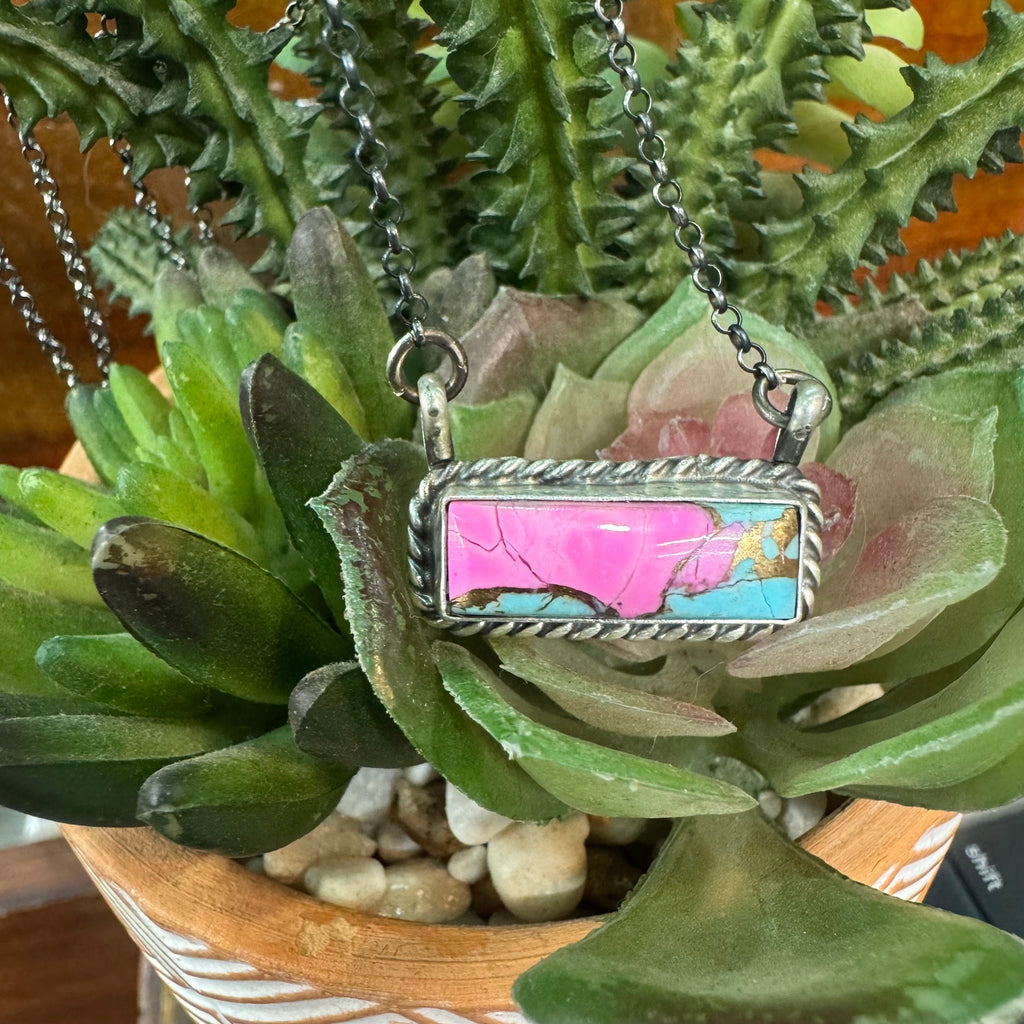 Donovan Skeets Cotton Candy Bar Necklace