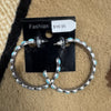 Faux Turquoise Hoops