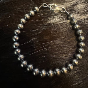 6mm Sterling Pearl Bracelet