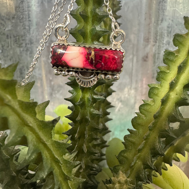 Dhalia Rose Bar Necklace