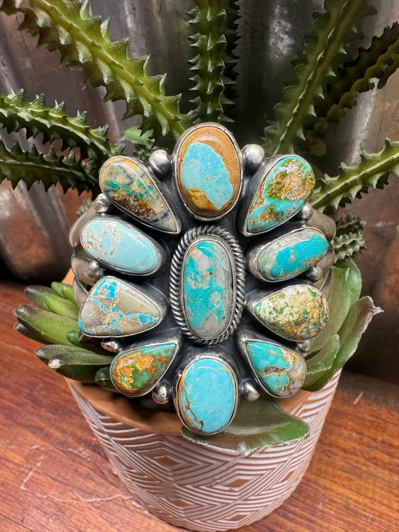 Royston Turquoise Cluster Cuff