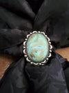 Scarf Slide w/Turquoise Colored Stone