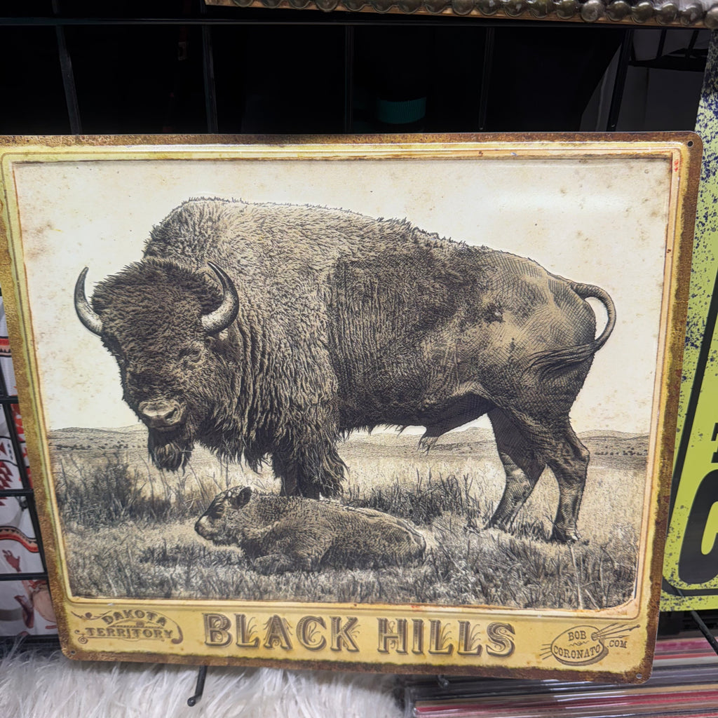 Black Hills Buffalo Tin Sign