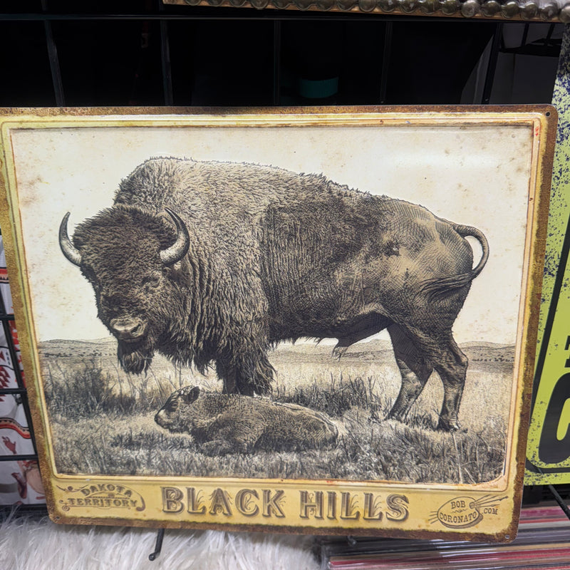 Black Hills Buffalo Tin Sign