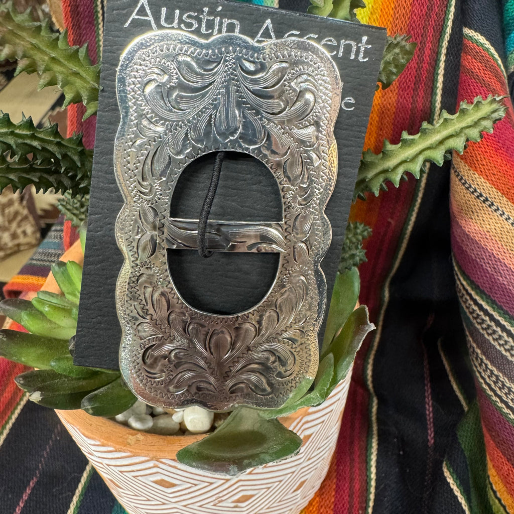 Scarf Slide Rectangular, Engraved