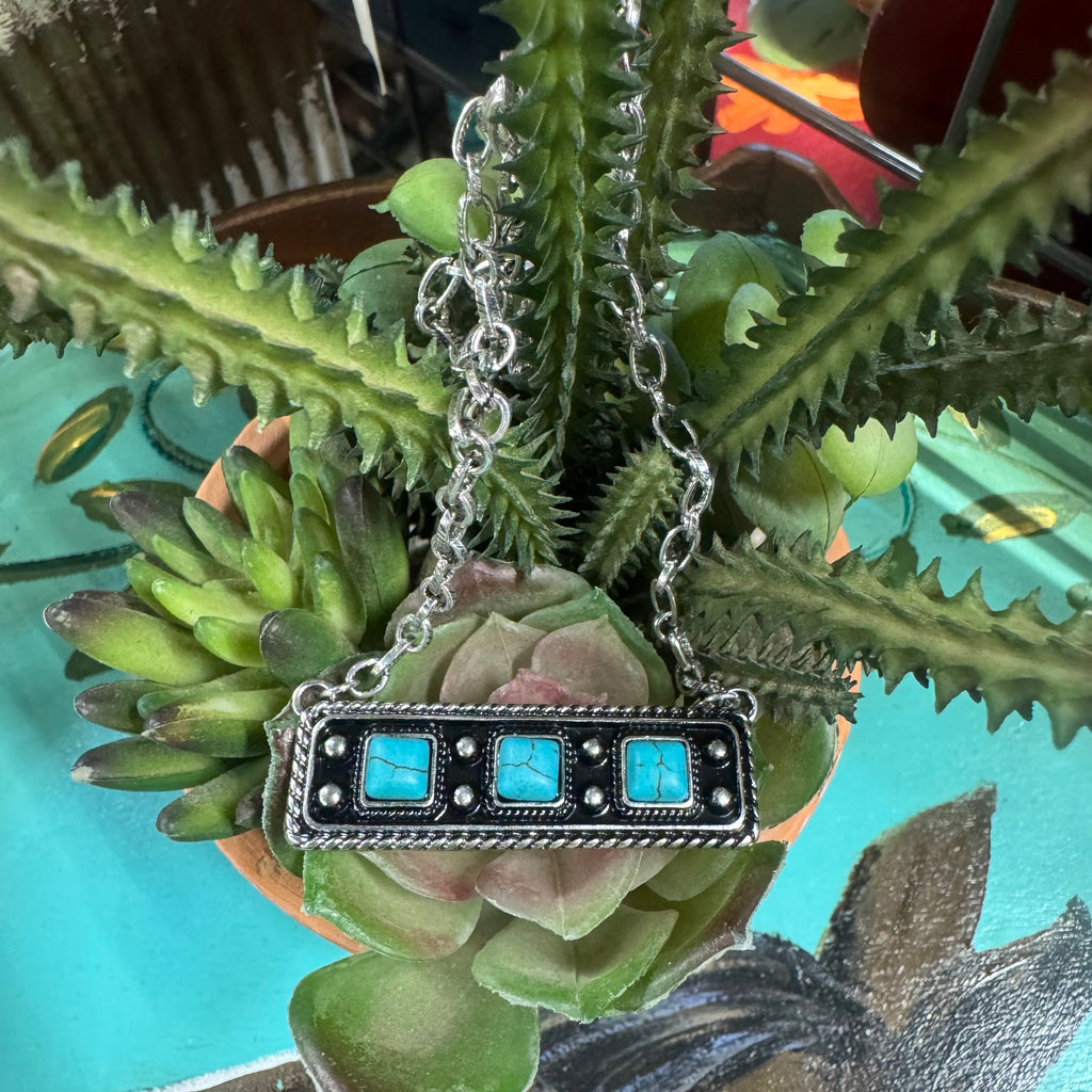 Faux Bar Necklace
