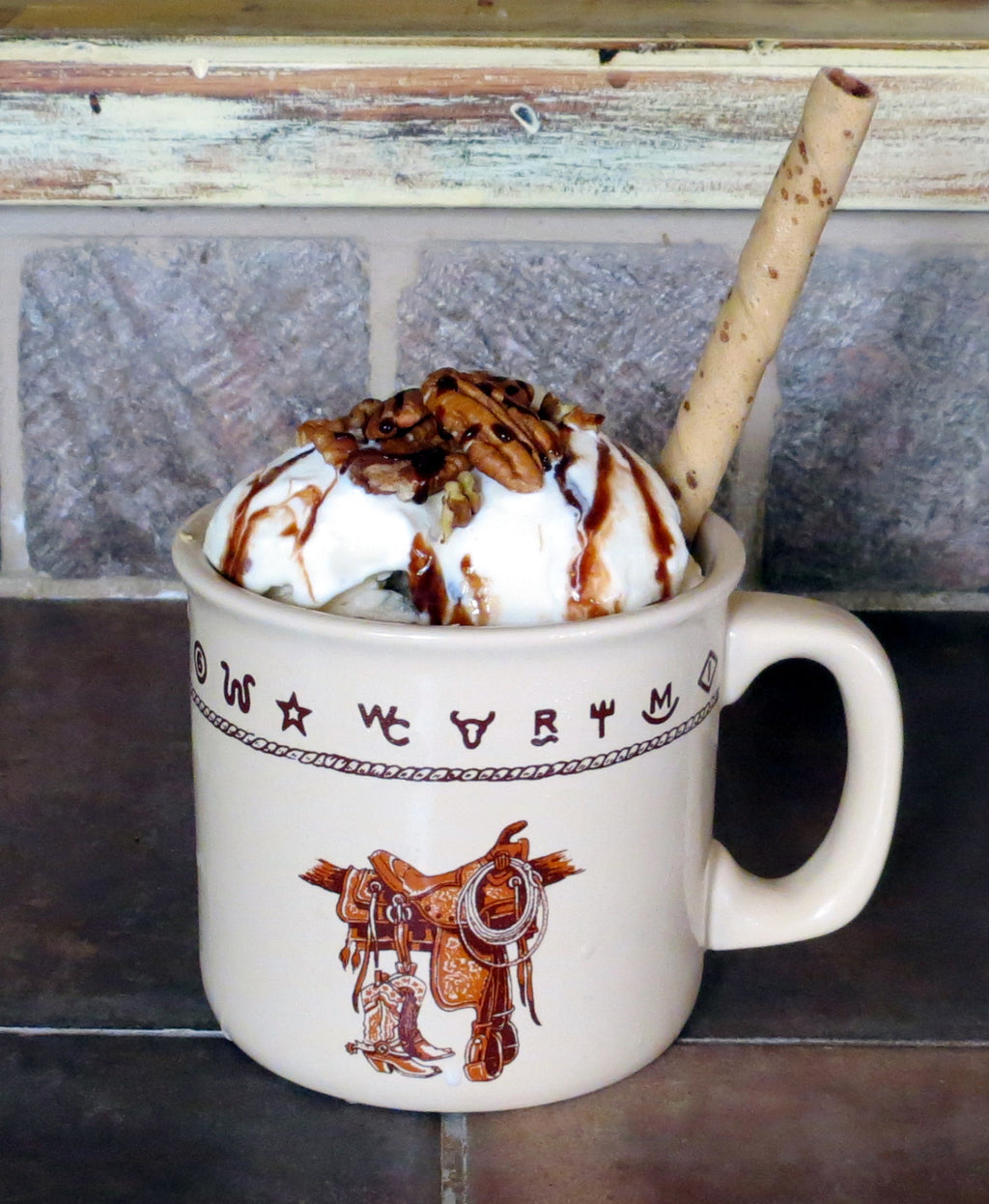 Extra large Boots and Saddle camp mug 20oz