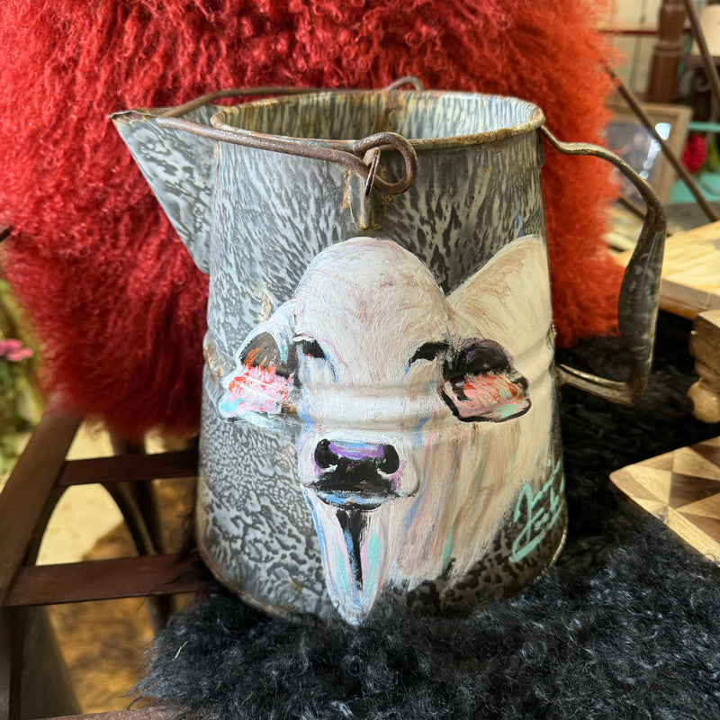 Hand Painted Brahman Coffee Pot