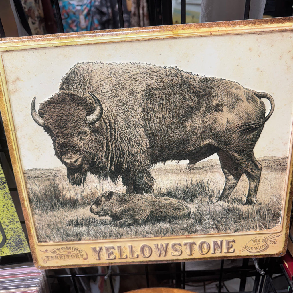 Yellowstone Buffalo Tin Sign