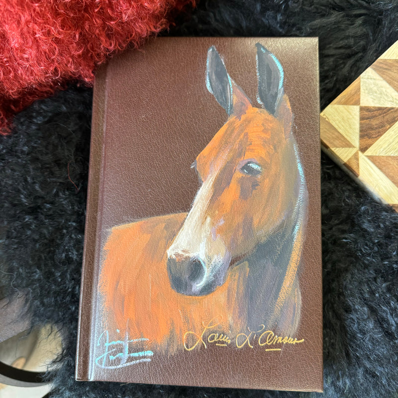 Hand Painted Mule Head Louis L'amar Book