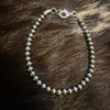 4mm Sterling Navajo Pearl Bracelet