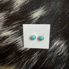 3mm Round Turquoise Stud Earrings