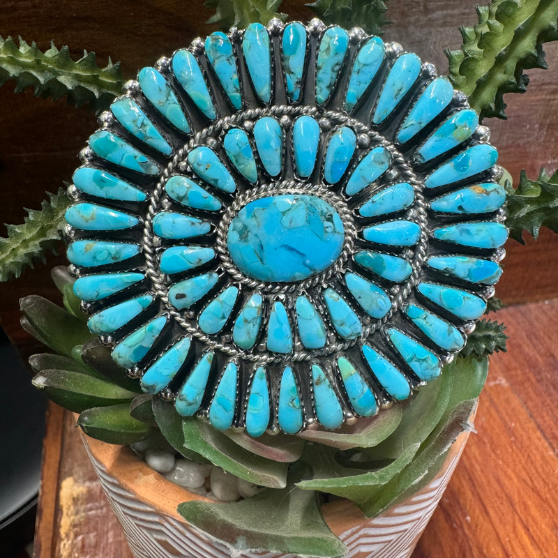 Kingman Turquoise Belt Buckle