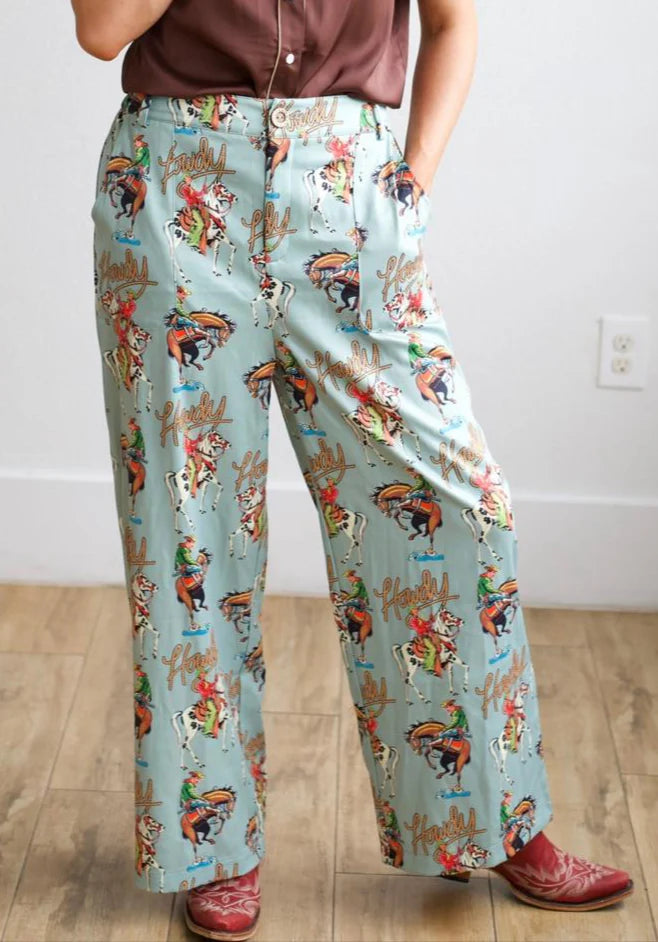 TEAL HOWDY PANT