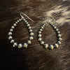 Graduated Bead Hoop Style Earrings