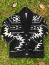 Black & Ivory Aztec Cardigan