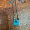 Johnny Dixon NAVAJO TURQUOISE SQUARE NECKLACE