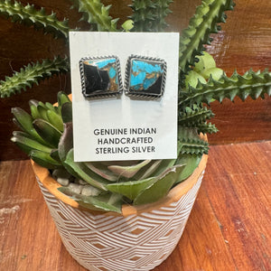 Judith Dixon Kingman Krush Turquoise Earrings