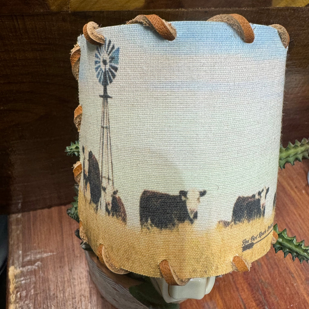 Vintage Hereford Cattle Nightlight