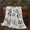 Ranch Life Western Toile Campfire Sherpa Throw