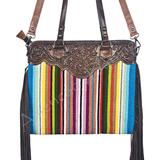 AMERICAN DARLING SERAPE STRIPE SADDLE BLANKET PURSE