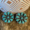 TURQUOISE CLUSTER EARRINGS