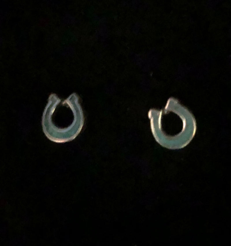 Horseshoe Post Earrings Sterling Silver