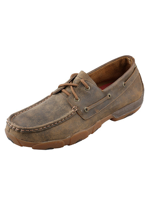 Twisted X Men's Brown Short Driving Moc