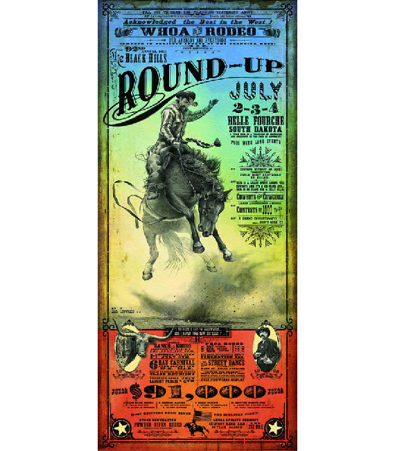 2011 Rodeo Poster Black Hills Round-Up