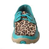Twisted X Women's Turquoise and Cheetah Driving Mocs