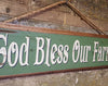 God Bless Our Farm, Western Wooden Sign