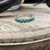 Sterling Turquoise Infinity Stacker Ring
